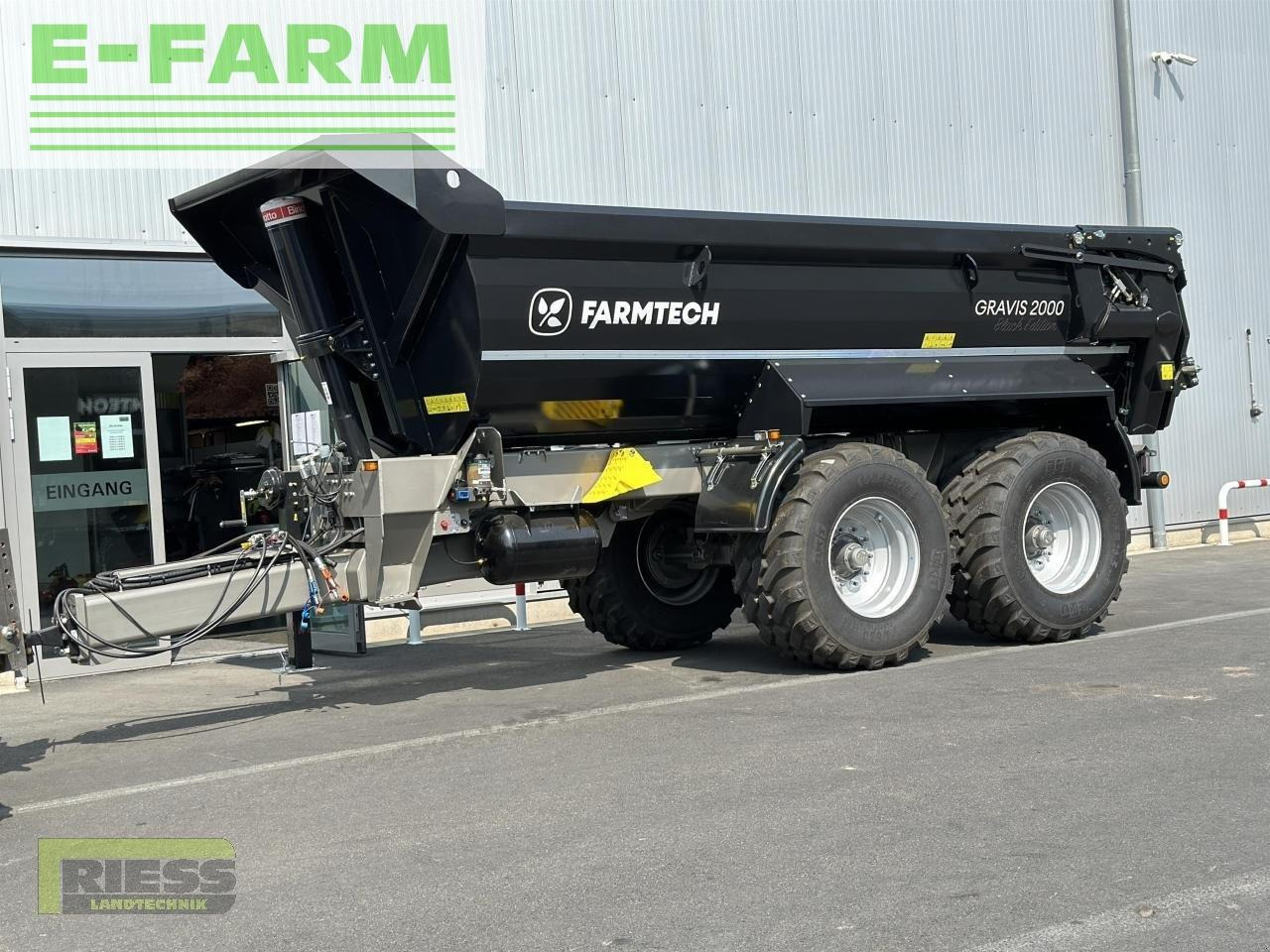 Farmtech gravis 2000 hardox black edition - Zemědělský sklápěcí přívěs: obrázek 1 Farmtech gravis 2000 hardox black edition - Zemědělský sklápěcí přívěs: obrázek 1