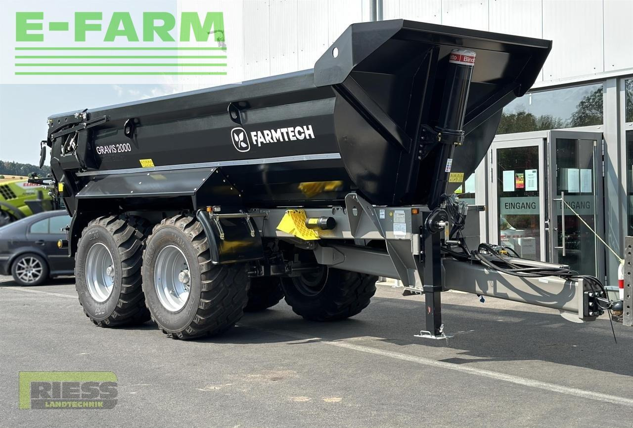 Farmtech gravis 2000 hardox black edition - Zemědělský sklápěcí přívěs: obrázek 2 Farmtech gravis 2000 hardox black edition - Zemědělský sklápěcí přívěs: obrázek 2