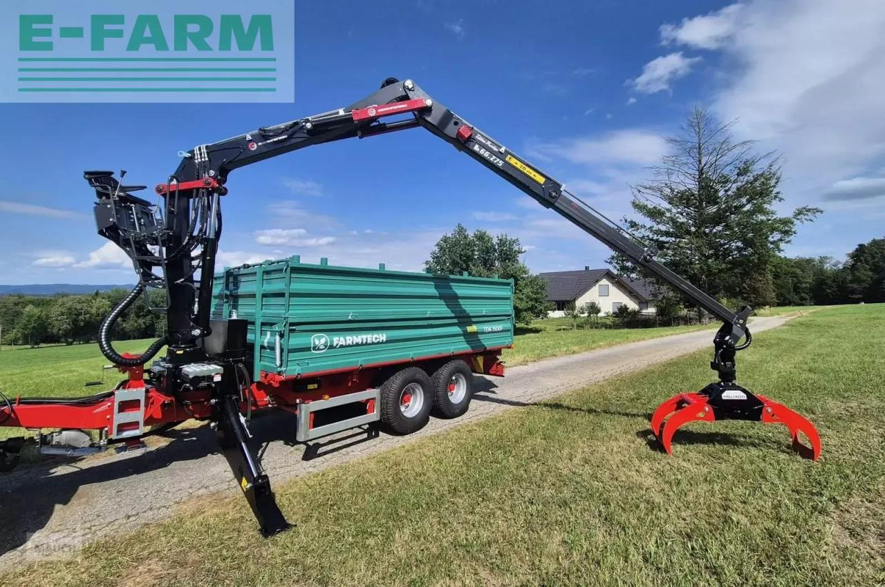 Farmtech tdk 1500f + kran - Zemědělský sklápěcí přívěs: obrázek 2 Farmtech tdk 1500f + kran - Zemědělský sklápěcí přívěs: obrázek 2