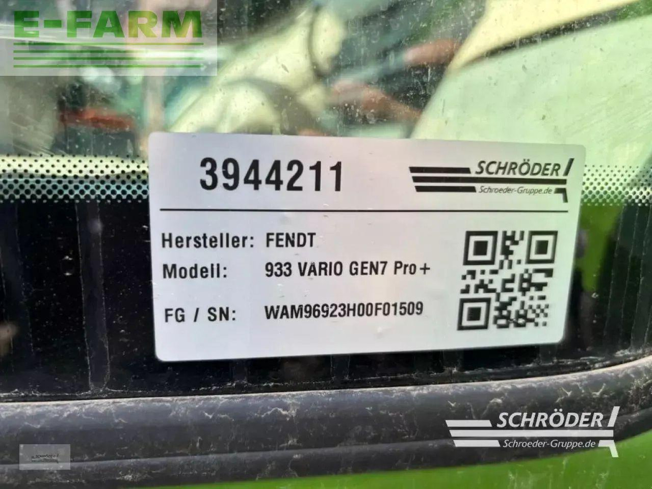 Fendt 933 vario gen7 profi plus ProfiPlus - Traktor: obrázek 4 Fendt 933 vario gen7 profi plus ProfiPlus - Traktor: obrázek 4