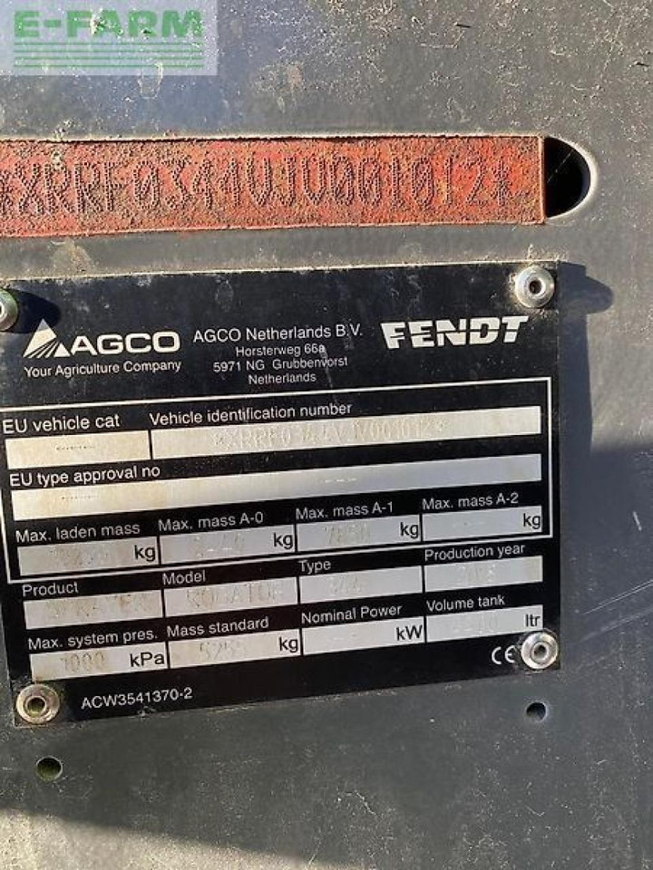 Fendt rogator 344 - Tažený postřikovač: obrázek 4 Fendt rogator 344 - Tažený postřikovač: obrázek 4