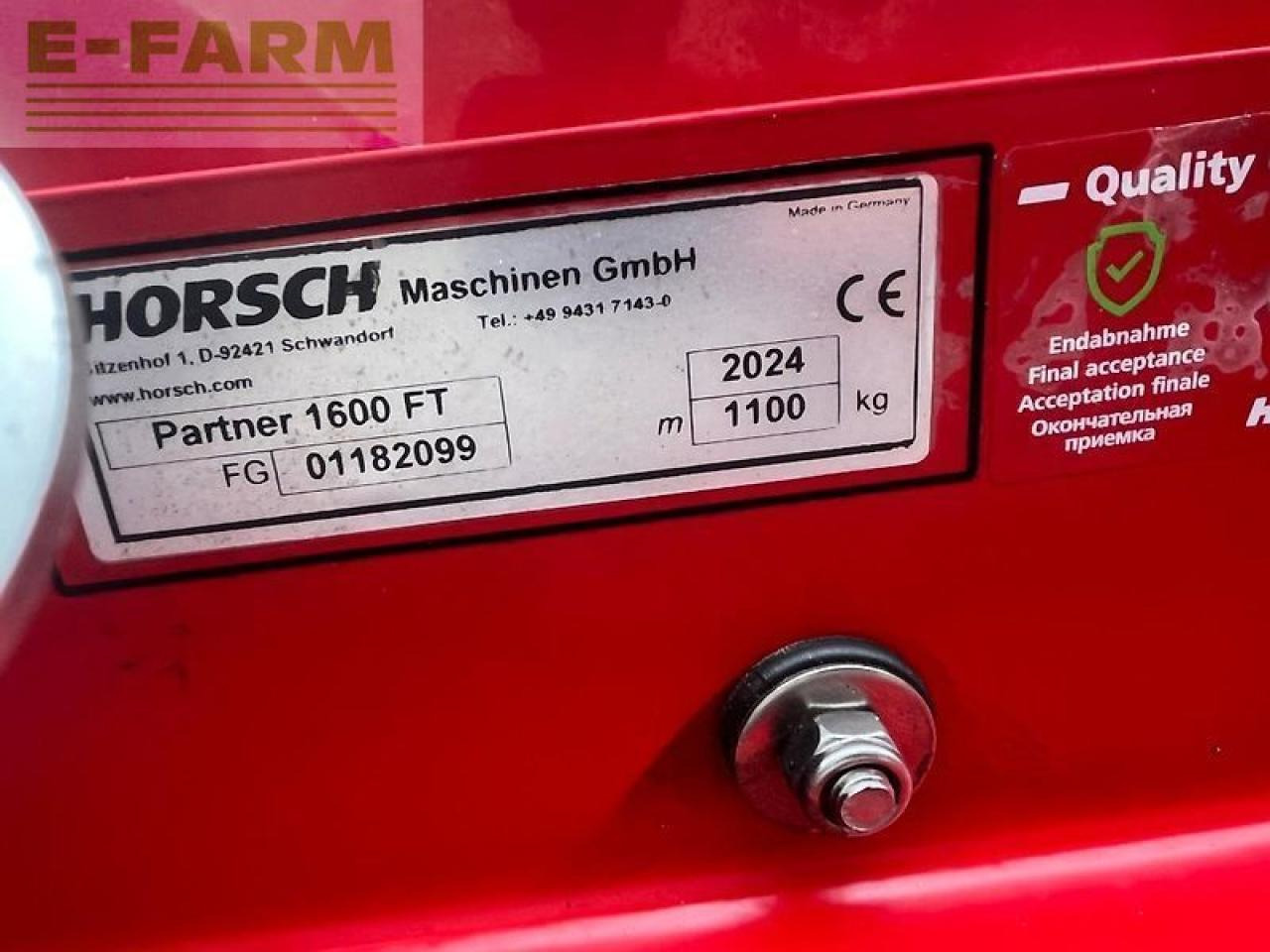 Horsch partner 1600 ft - Secí stroj: obrázek 2 Horsch partner 1600 ft - Secí stroj: obrázek 2