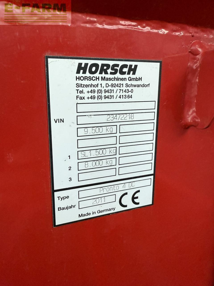 Horsch pronto 4 dc - vollausstattung - Secí stroj: obrázek 2 Horsch pronto 4 dc - vollausstattung - Secí stroj: obrázek 2