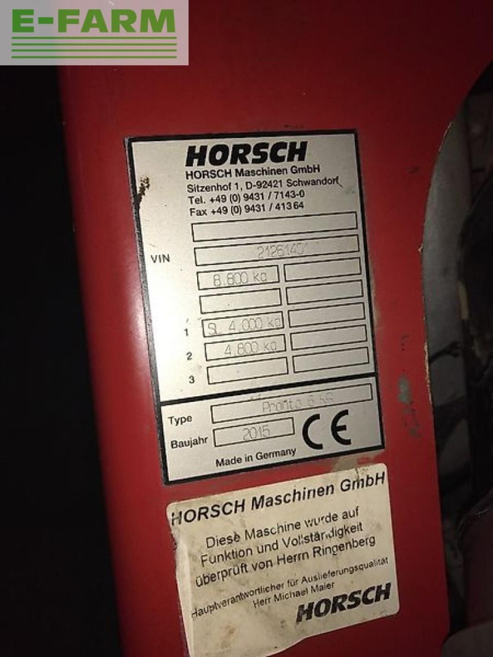 Horsch pronto 6 kr - Secí stroj: obrázek 2 Horsch pronto 6 kr - Secí stroj: obrázek 2