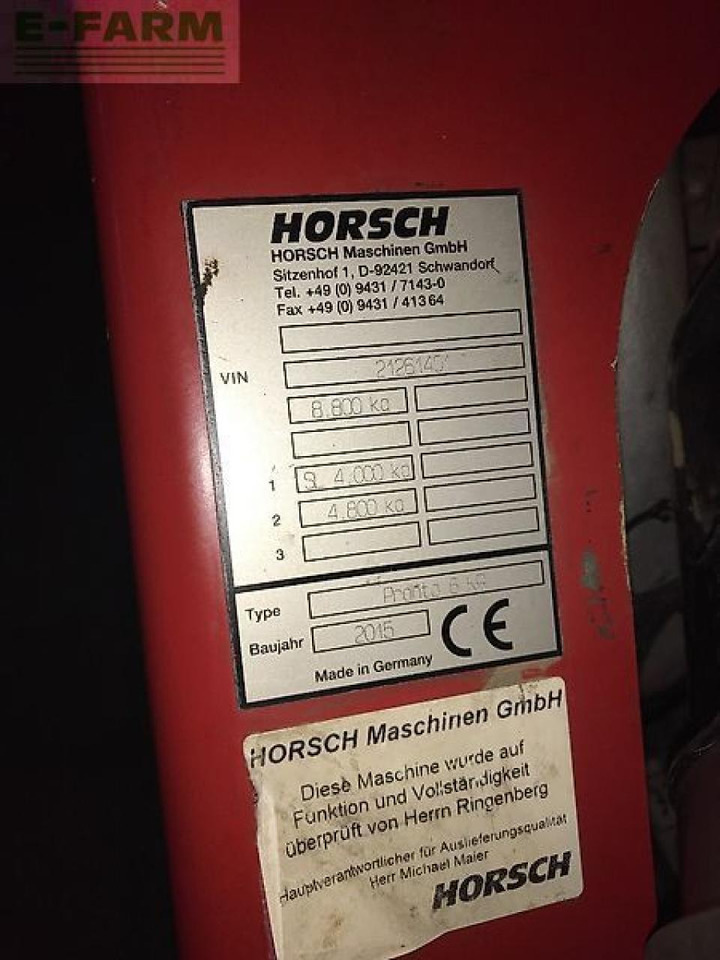 Horsch pronto 6 kr - Secí stroj: obrázek 2 Horsch pronto 6 kr - Secí stroj: obrázek 2