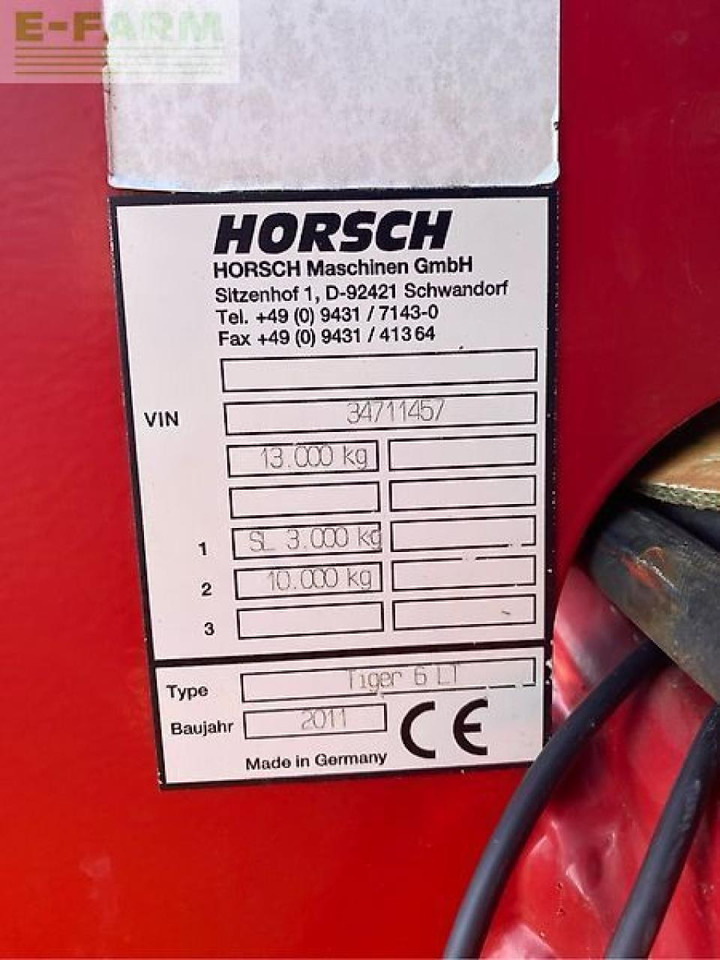 Horsch tiger 6 lt - Kultivátor: obrázek 3 Horsch tiger 6 lt - Kultivátor: obrázek 3