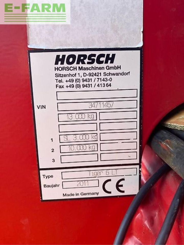 Horsch tiger 6 lt - Kultivátor: obrázek 3 Horsch tiger 6 lt - Kultivátor: obrázek 3