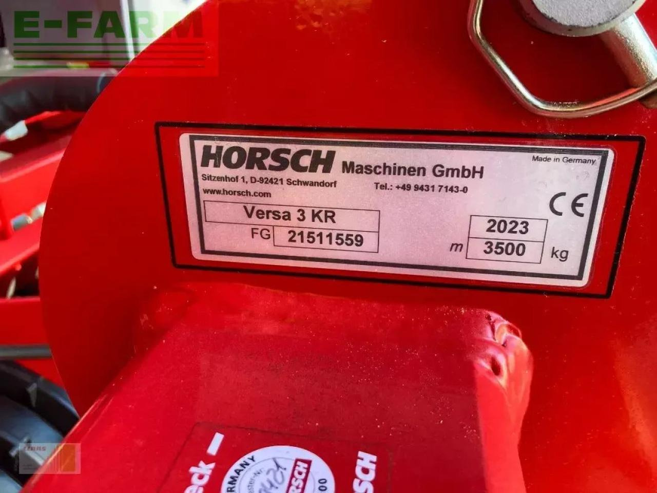 Horsch versa 3kr - Secí kombinace: obrázek 3 Horsch versa 3kr - Secí kombinace: obrázek 3