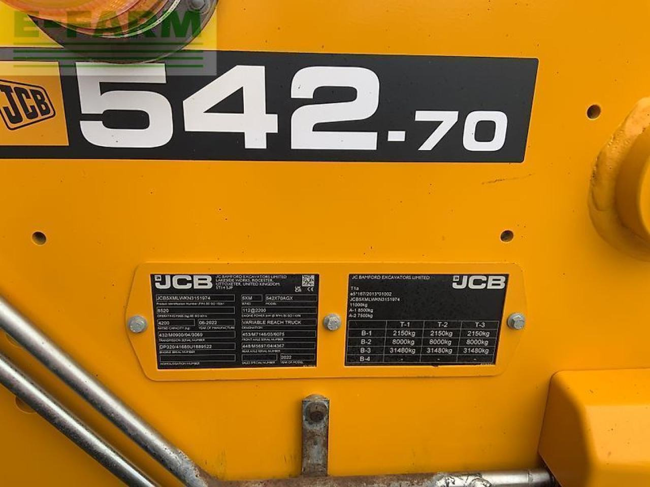 Mini rýpadlo JCB 542-70 agri xtra telehandler (st24069): obrázek 17