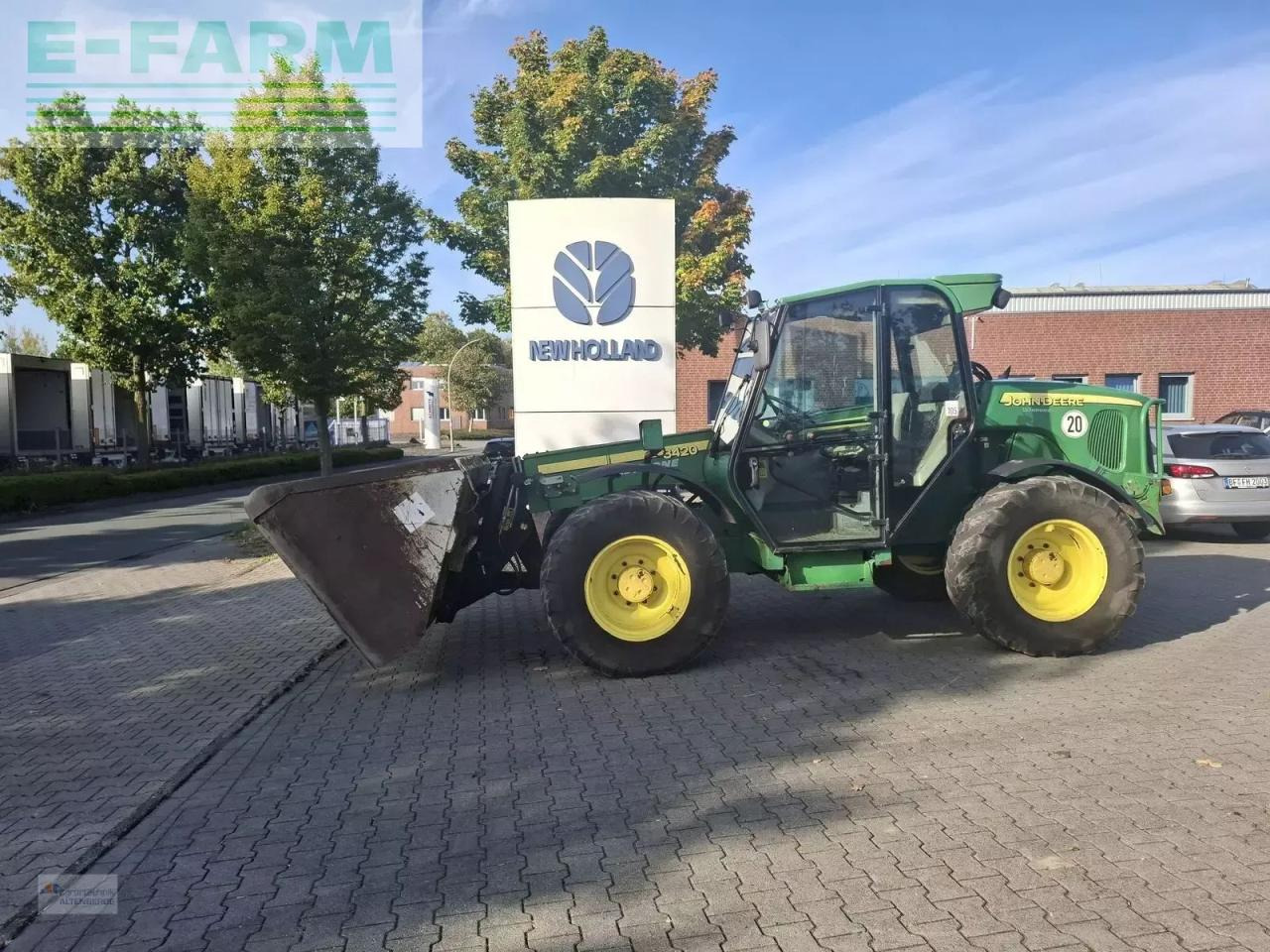 John Deere 3420 mit schaufel und palettengabel - Teleskopický manipulátor: obrázek 1 John Deere 3420 mit schaufel und palettengabel - Teleskopický manipulátor: obrázek 1