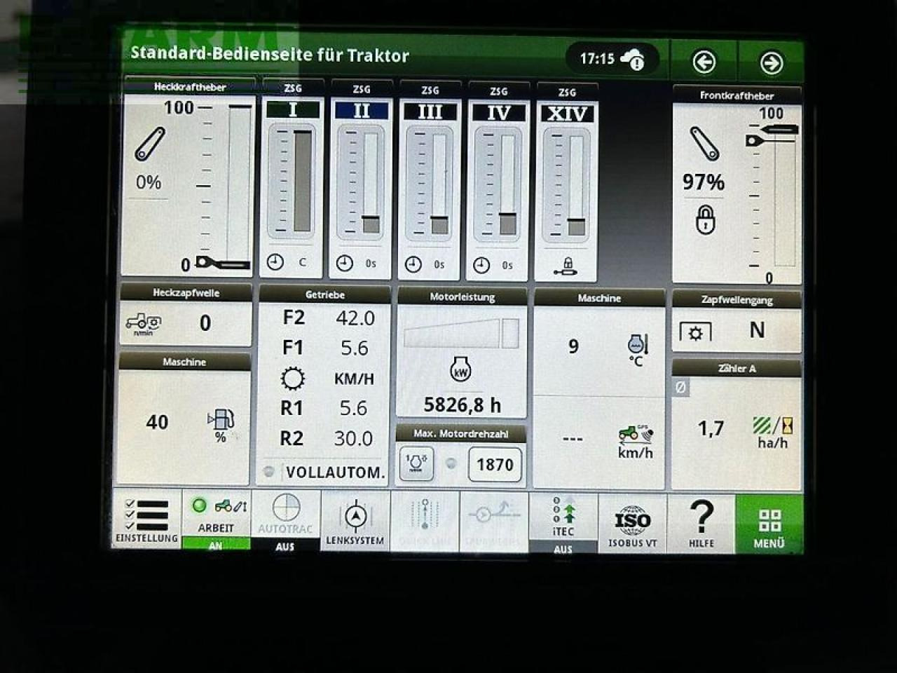 John Deere 6155r ap40 - Traktor: obrázek 5 John Deere 6155r ap40 - Traktor: obrázek 5