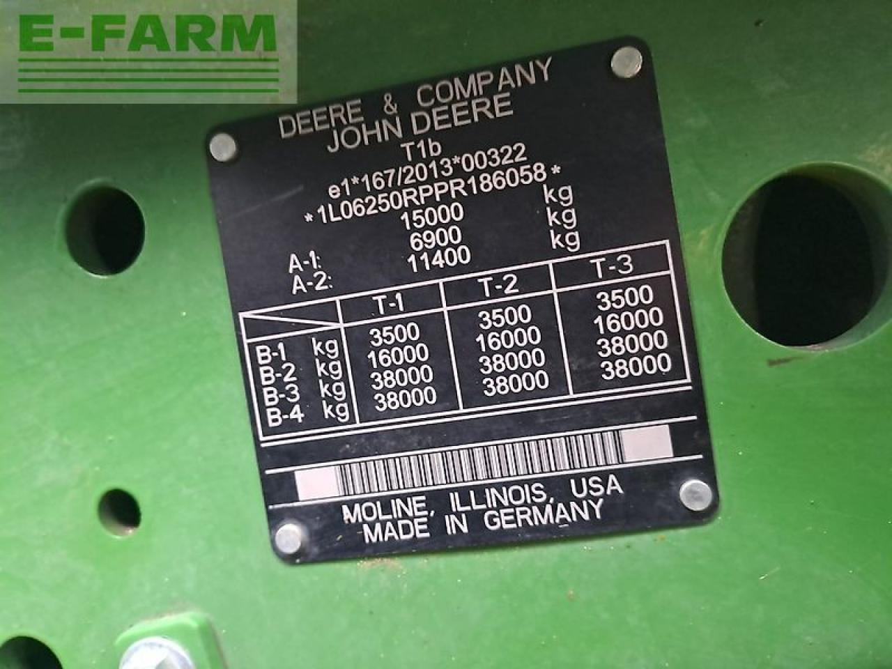 Traktor John Deere 6r250: obrázek 9