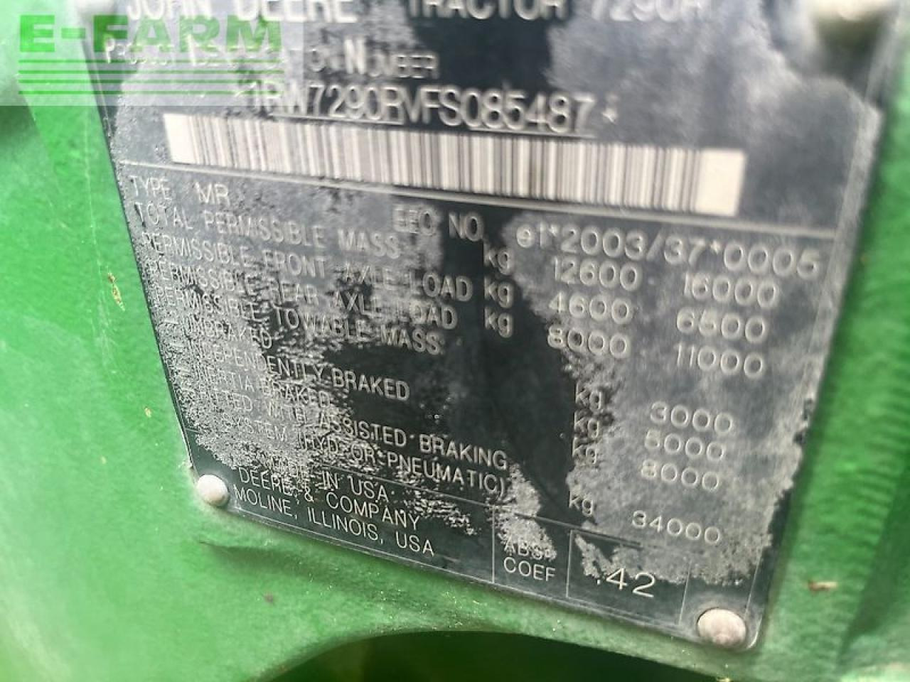 John Deere 7290r - Traktor: obrázek 1 John Deere 7290r - Traktor: obrázek 1