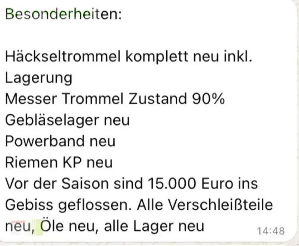 John Deere 9900i - Sklízecí řezačka: obrázek 2 John Deere 9900i - Sklízecí řezačka: obrázek 2