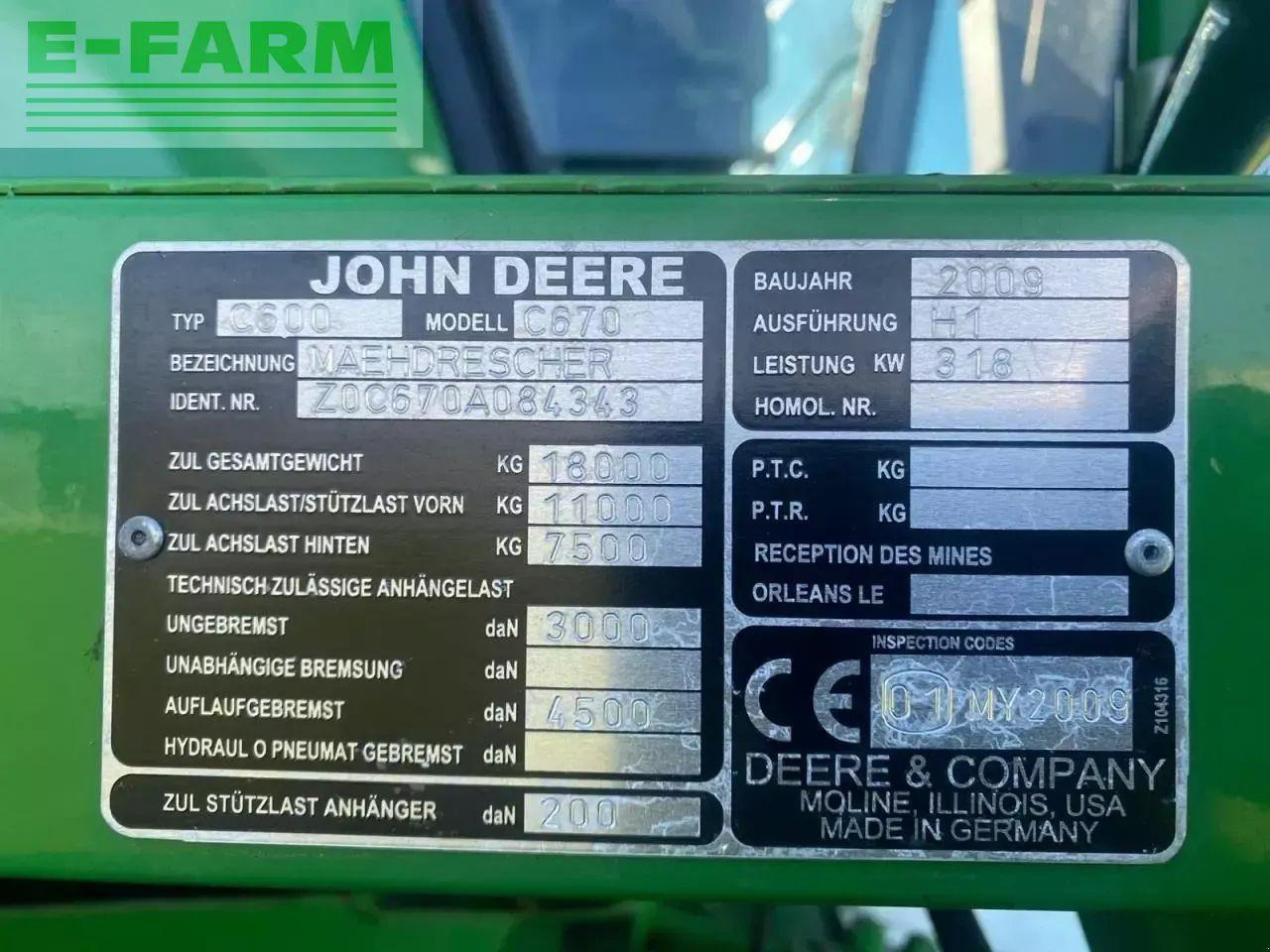 John Deere c670 - Sklízecí mlátička: obrázek 3 John Deere c670 - Sklízecí mlátička: obrázek 3