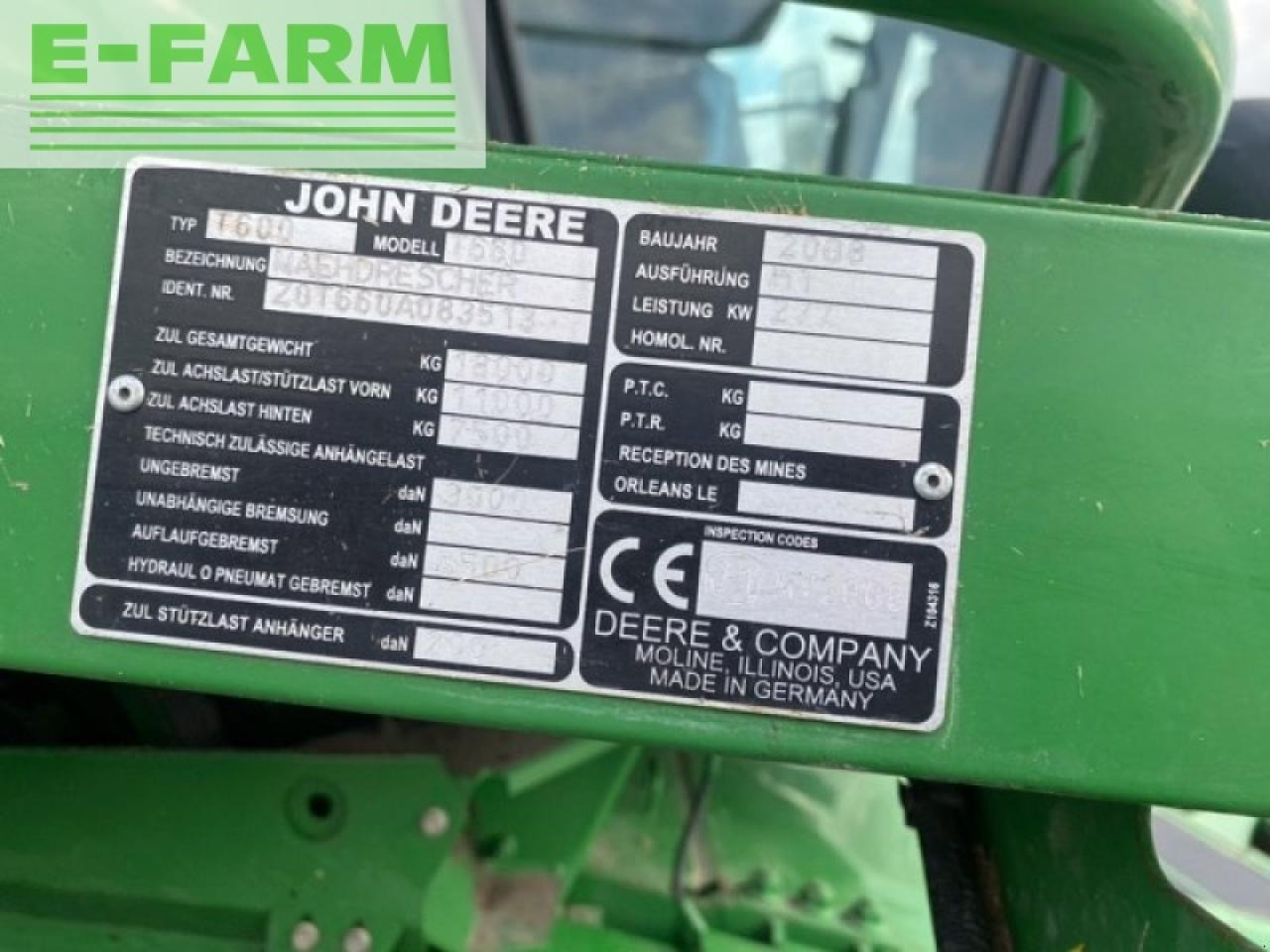 John Deere t660 - Sklízecí mlátička: obrázek 5 John Deere t660 - Sklízecí mlátička: obrázek 5