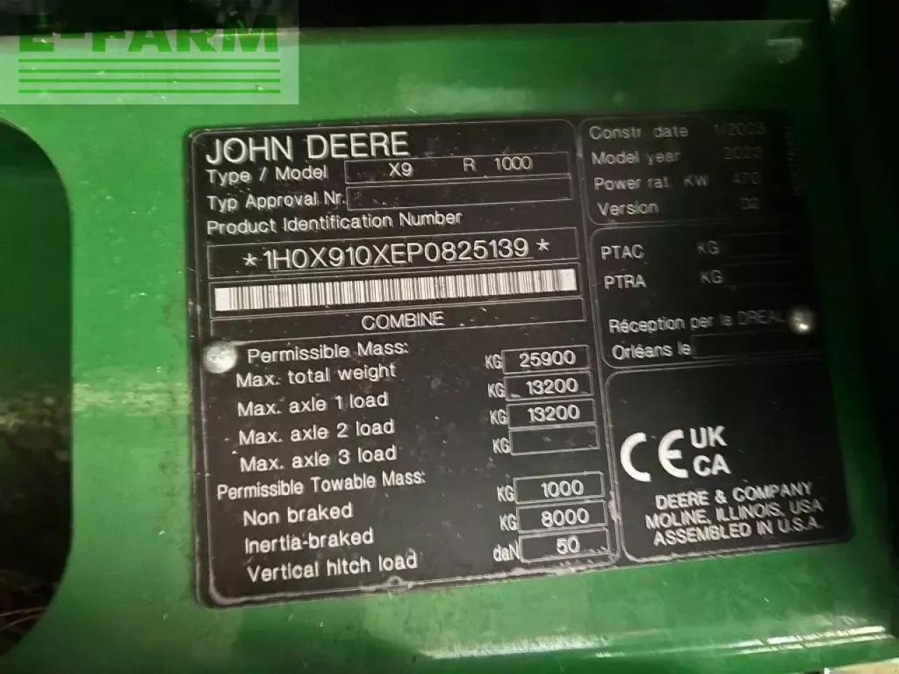 Sklízecí mlátička John Deere x9 1000: obrázek 7