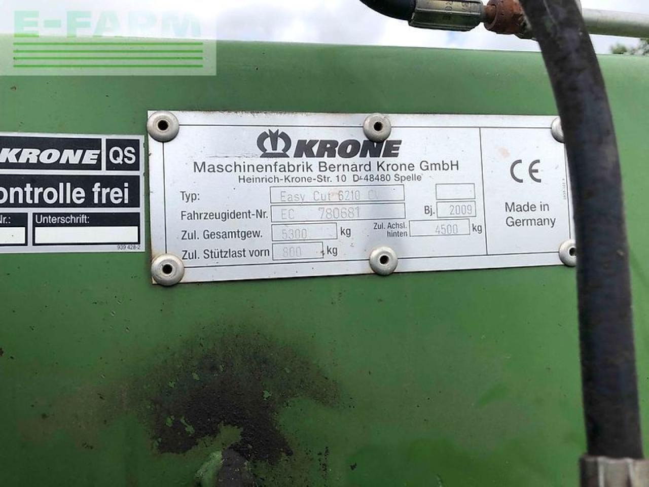 Krone easy cut 6210 cv - Žací stroj: obrázek 5 Krone easy cut 6210 cv - Žací stroj: obrázek 5