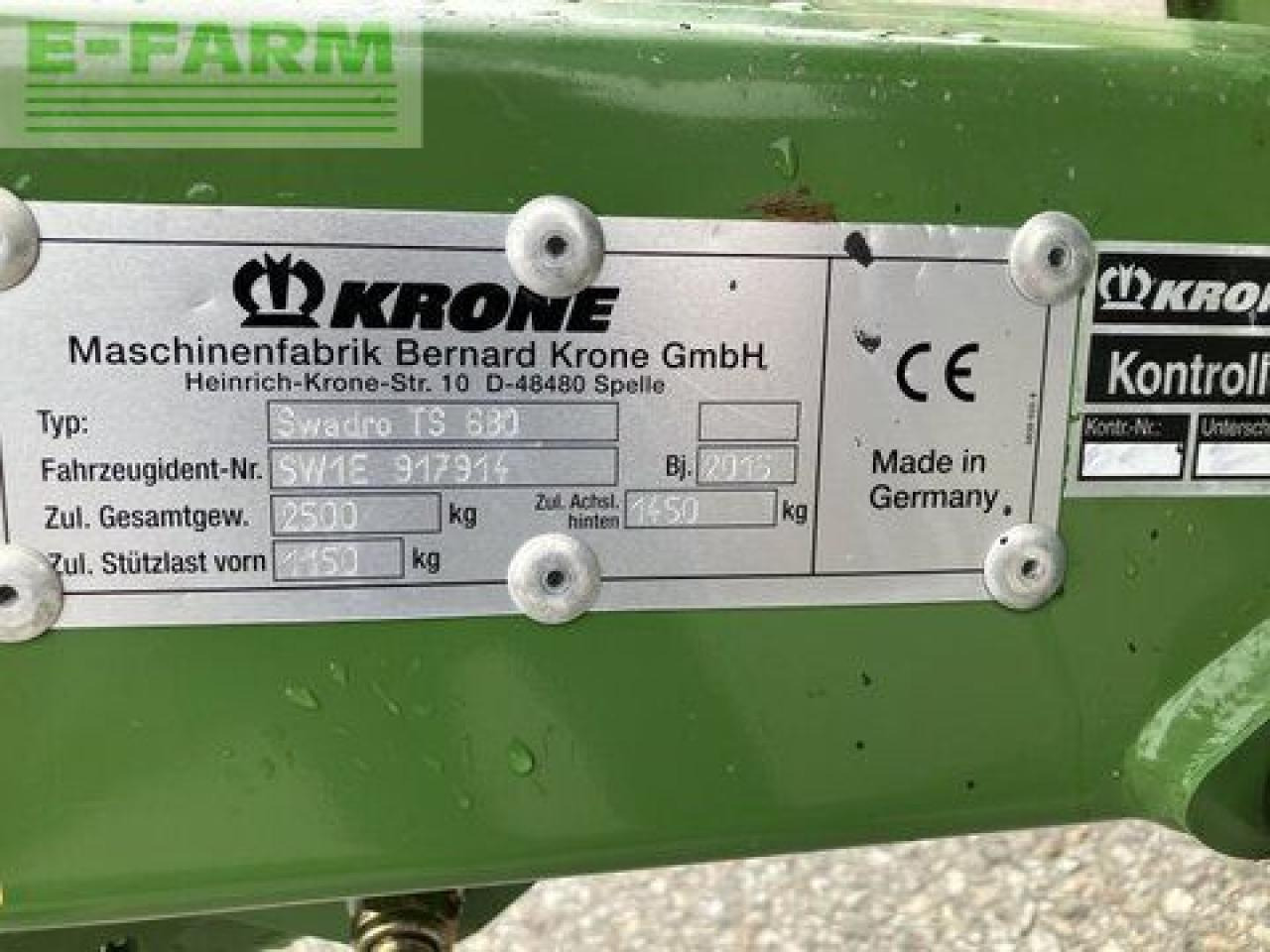 Obraceč/ Shrnovač Krone swadro ts 680: obrázek 8
