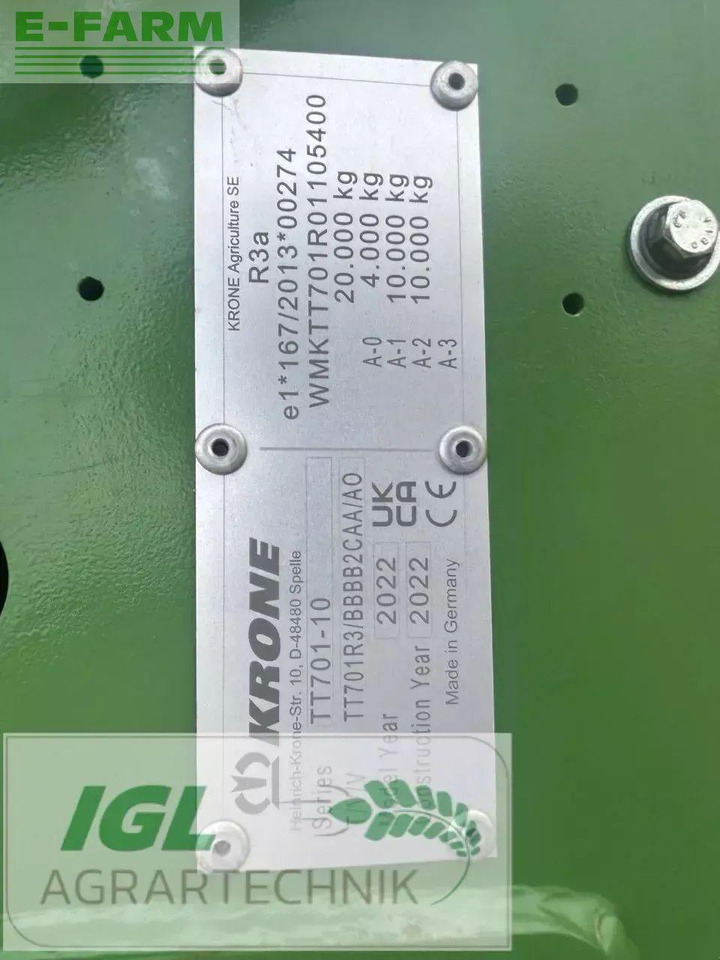 Zemědělský sklápěcí přívěs Krone tx 460: obrázek 8 Zemědělský sklápěcí přívěs Krone tx 460: obrázek 8