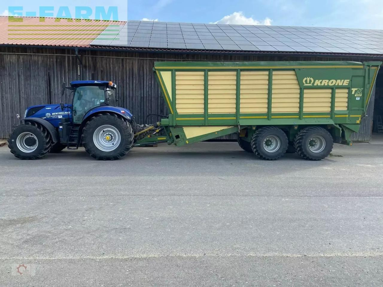 Krone tx 460 häcksel transportwagen zwangslenkung kratzboden - Zemědělský sklápěcí přívěs: obrázek 1 Krone tx 460 häcksel transportwagen zwangslenkung kratzboden - Zemědělský sklápěcí přívěs: obrázek 1