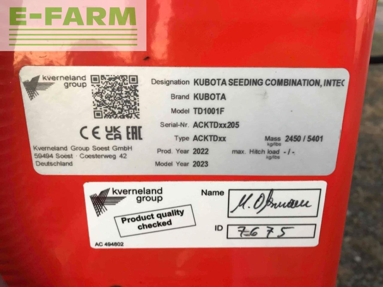 Kubota semoir à grains td1601f kubota - Přesný secí stroj: obrázek 5 Kubota semoir à grains td1601f kubota - Přesný secí stroj: obrázek 5