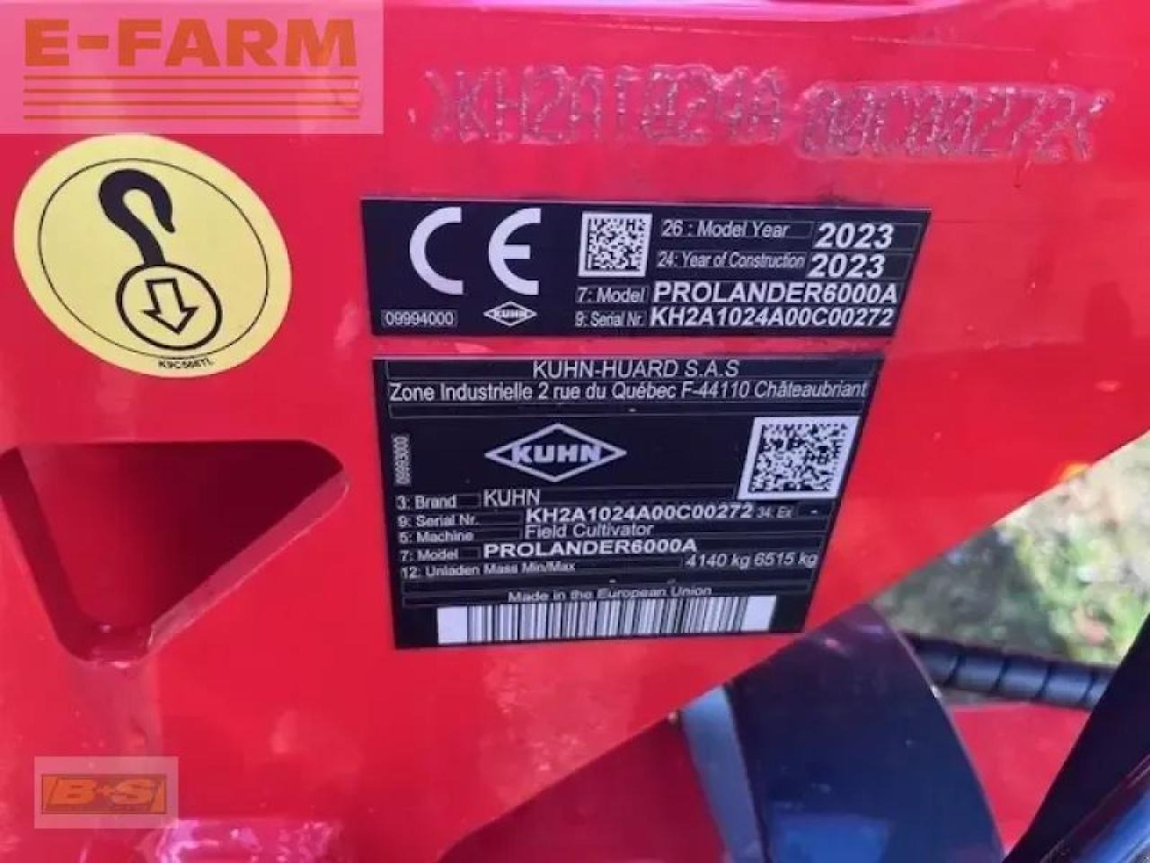 Kuhn prolander 6000 - Kultivátor: obrázek 2 Kuhn prolander 6000 - Kultivátor: obrázek 2