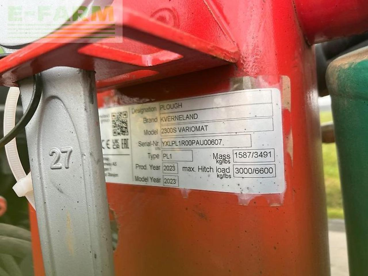 Pluh Kverneland 2300 s variomat 4 schar volldrehpflug vorführmaschine: obrázek 6 Pluh Kverneland 2300 s variomat 4 schar volldrehpflug vorführmaschine: obrázek 6