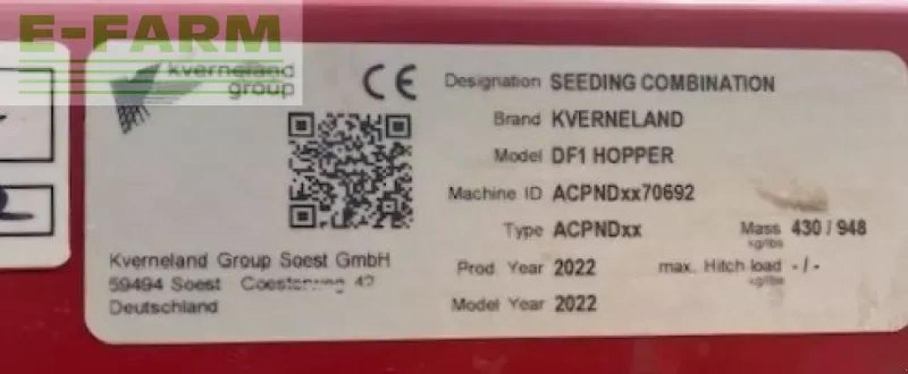 Kverneland df-1 gødningsmaskine - Rozmetadlo hnoje: obrázek 4 Kverneland df-1 gødningsmaskine - Rozmetadlo hnoje: obrázek 4