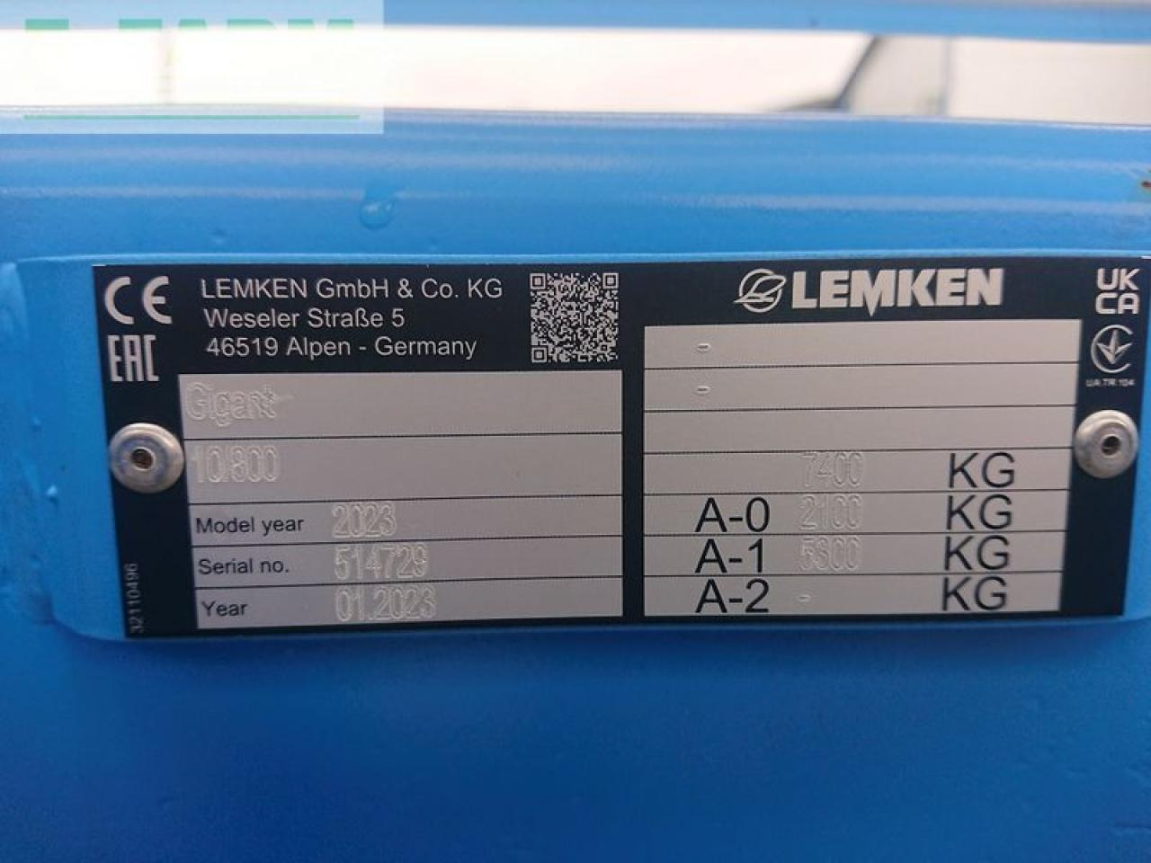 Lemken gigant 10/800 heliodor - Talířové brány: obrázek 5 Lemken gigant 10/800 heliodor - Talířové brány: obrázek 5