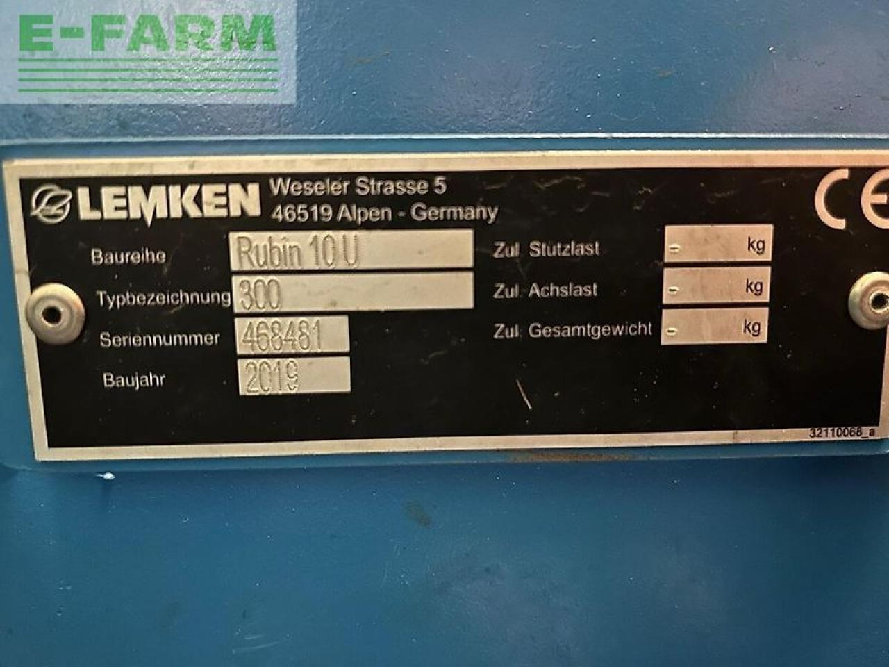 Lemken rubin u 10 - Talířové brány: obrázek 5 Lemken rubin u 10 - Talířové brány: obrázek 5