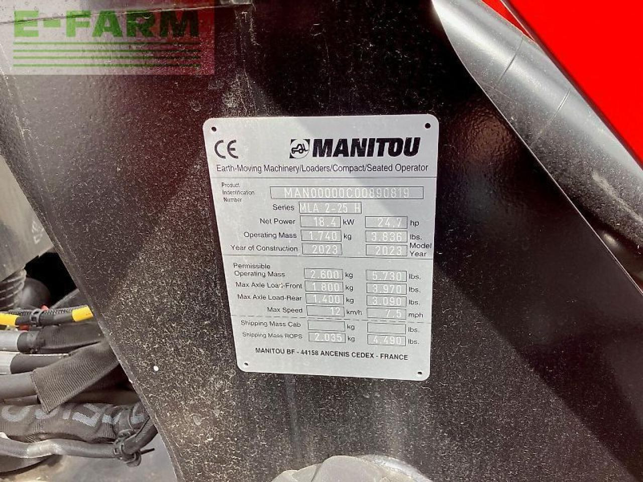 Kloubový nakladač Manitou mla2-25: obrázek 13