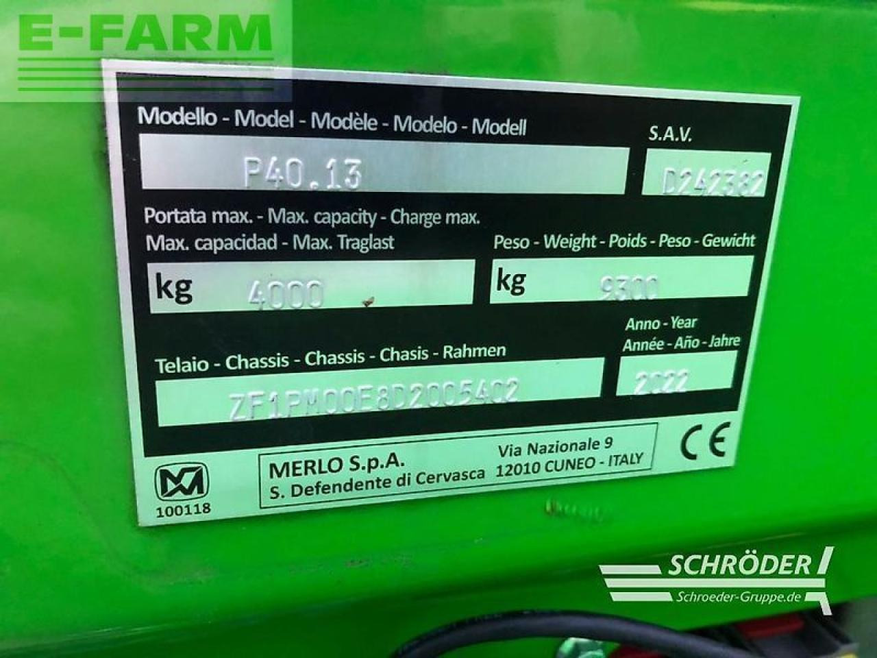 Merlo p 40.13 - Teleskopický manipulátor: obrázek 5 Merlo p 40.13 - Teleskopický manipulátor: obrázek 5