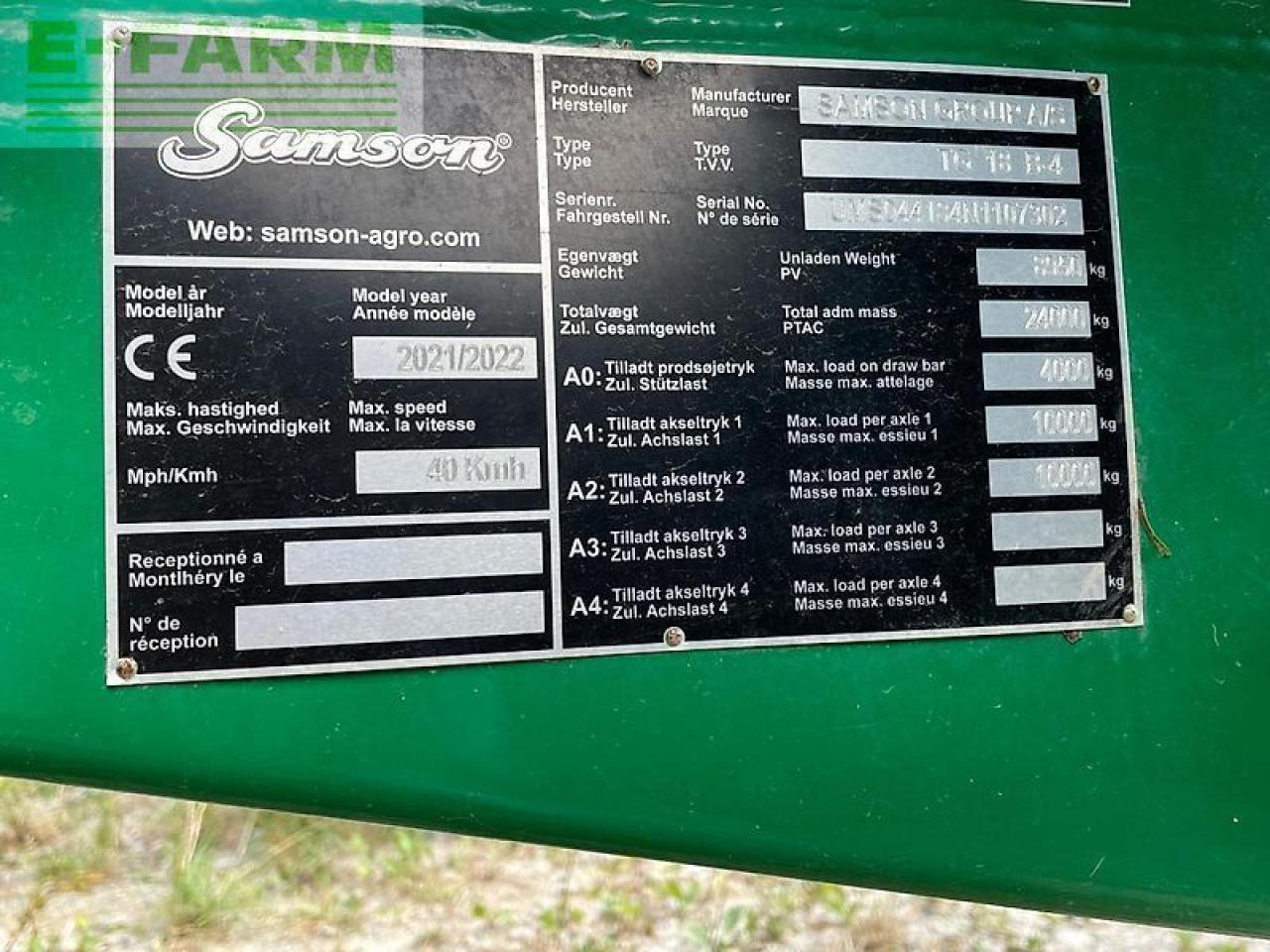 Stroj pro hnojení Samson tg18.4: obrázek 9