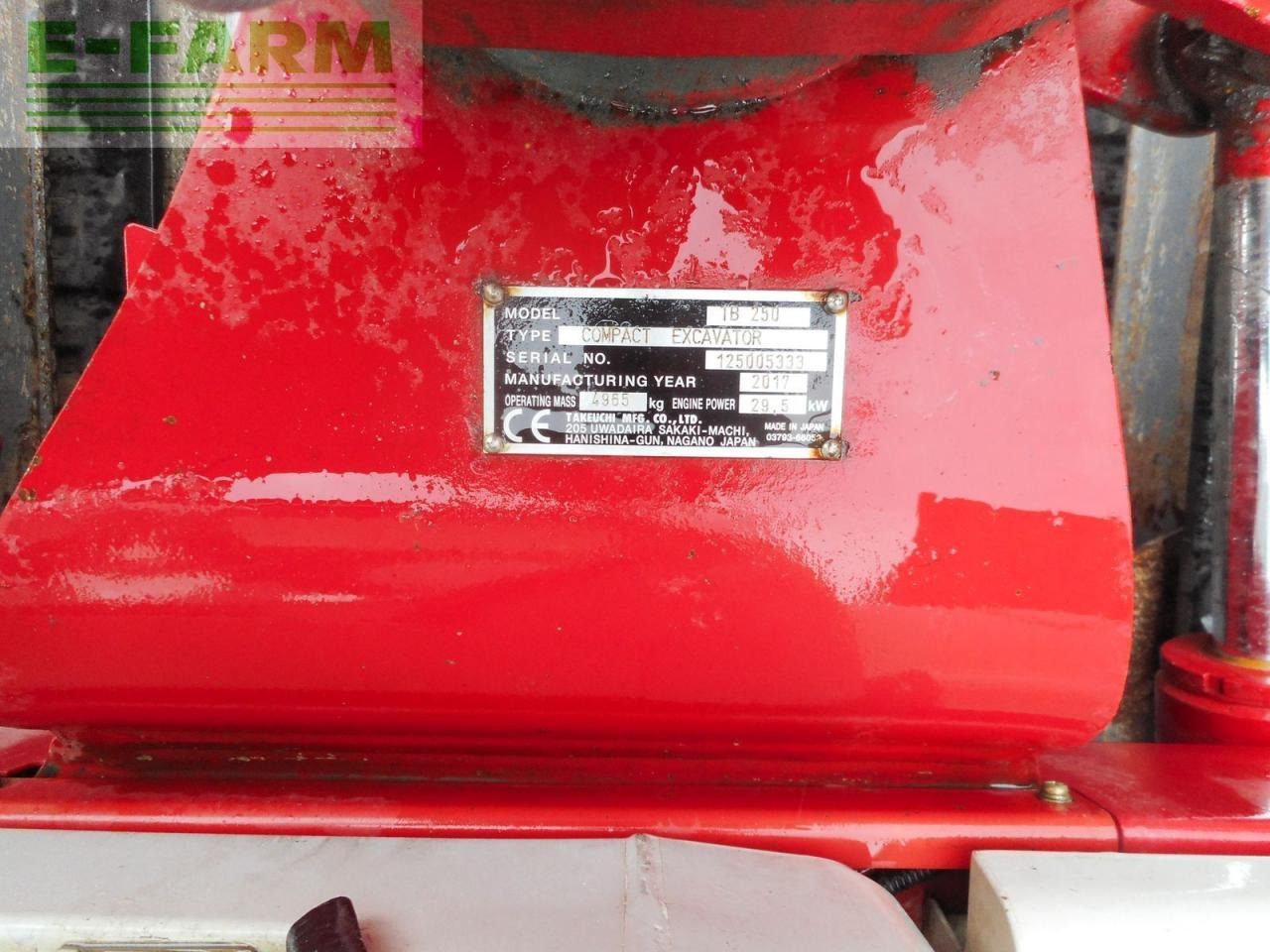 Takeuchi tb 250 ( 4.965kg ) hydr. sw + 2 löffel + alle le - Pásové rýpadlo: obrázek 5 Takeuchi tb 250 ( 4.965kg ) hydr. sw + 2 löffel + alle le - Pásové rýpadlo: obrázek 5