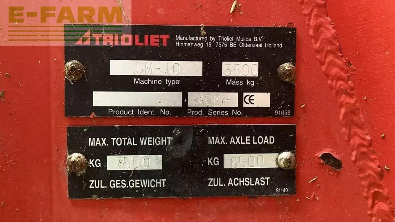 Trioliet solomix 1000 futtermischwagen - Zařízení pro chov skotu: obrázek 5 Trioliet solomix 1000 futtermischwagen - Zařízení pro chov skotu: obrázek 5