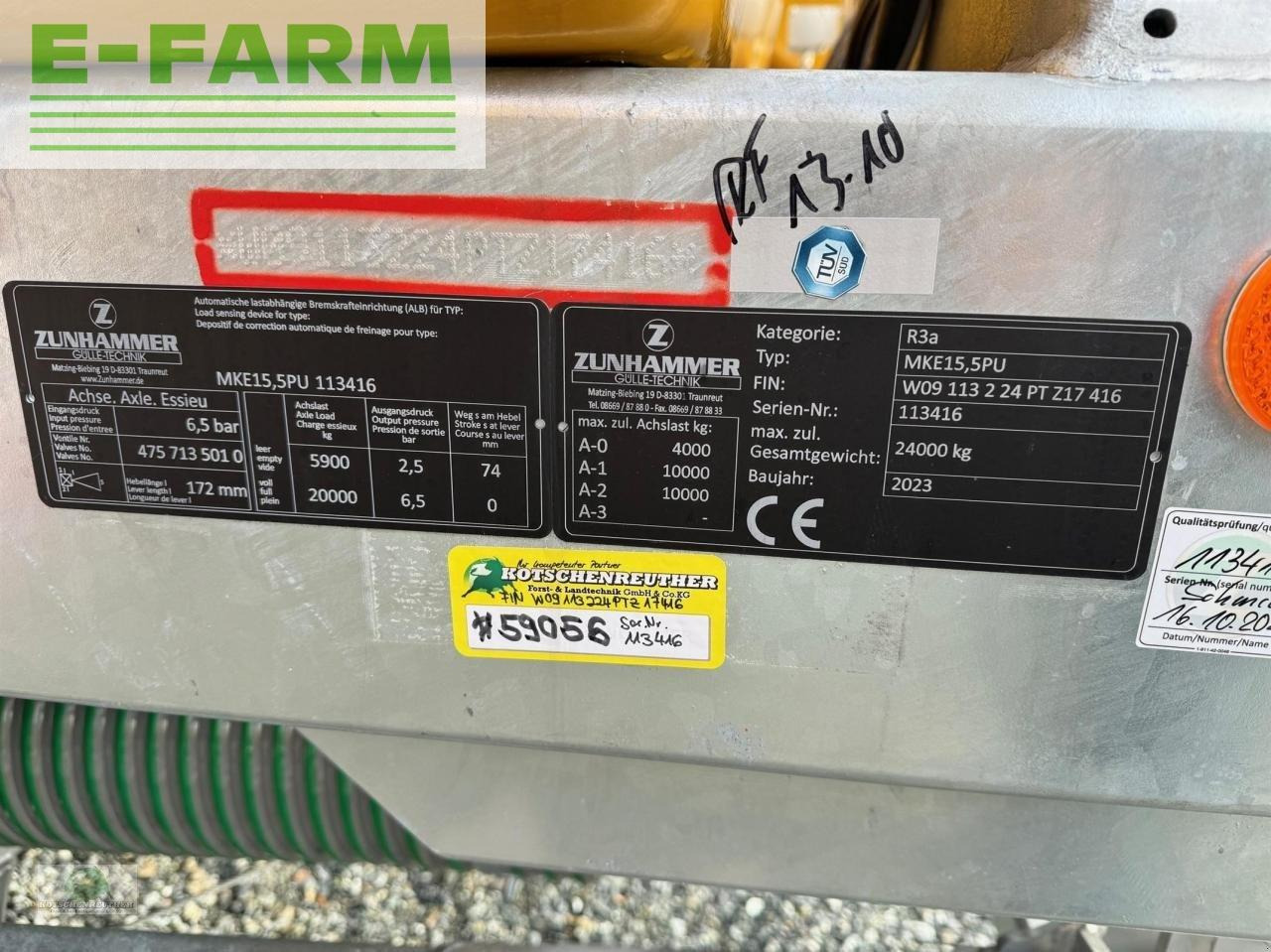 Zunhammer mke 15,5 pu tandem eco - Traktor: obrázek 3 Zunhammer mke 15,5 pu tandem eco - Traktor: obrázek 3