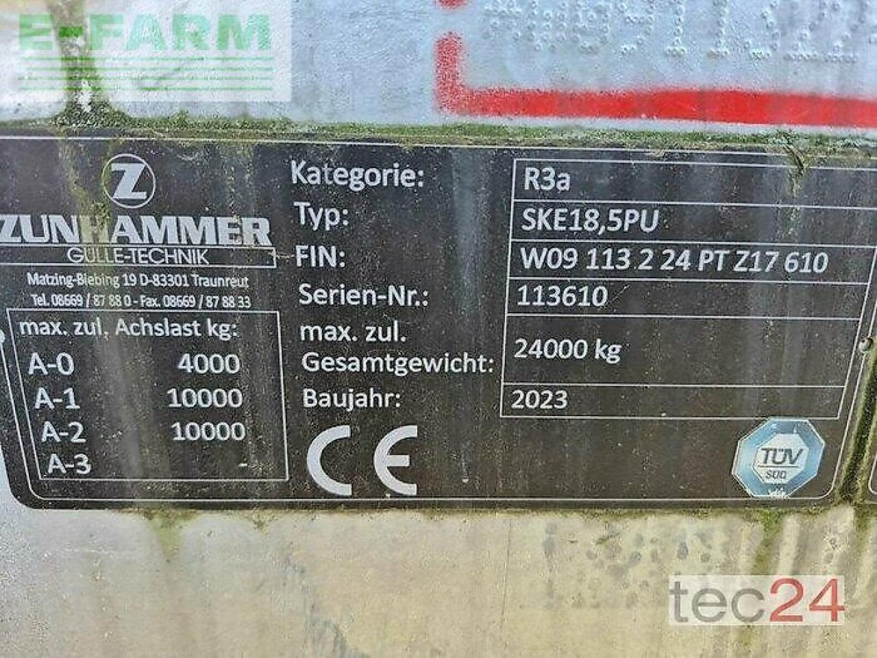 Zunhammer sek 18,5 pu 16,5 m glidefix - Stroj pro hnojení: obrázek 4 Zunhammer sek 18,5 pu 16,5 m glidefix - Stroj pro hnojení: obrázek 4