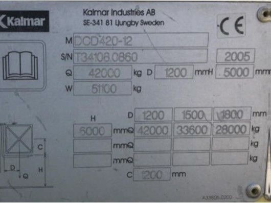 Kalmar DCD420-12 - Dieselový vysokozdvižný vozík: obrázek 4 Kalmar DCD420-12 - Dieselový vysokozdvižný vozík: obrázek 4