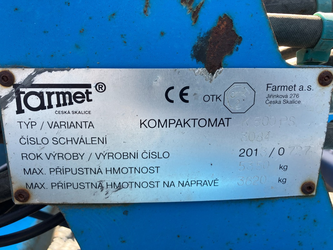 Farmet Kompaktomat K800 PS - Brána: obrázek 2 Farmet Kompaktomat K800 PS - Brána: obrázek 2