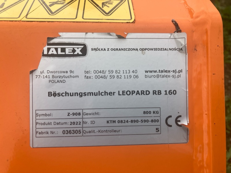 Talex Leopard RB 160 - Kladívkový mulčovač: obrázek 2 Talex Leopard RB 160 - Kladívkový mulčovač: obrázek 2