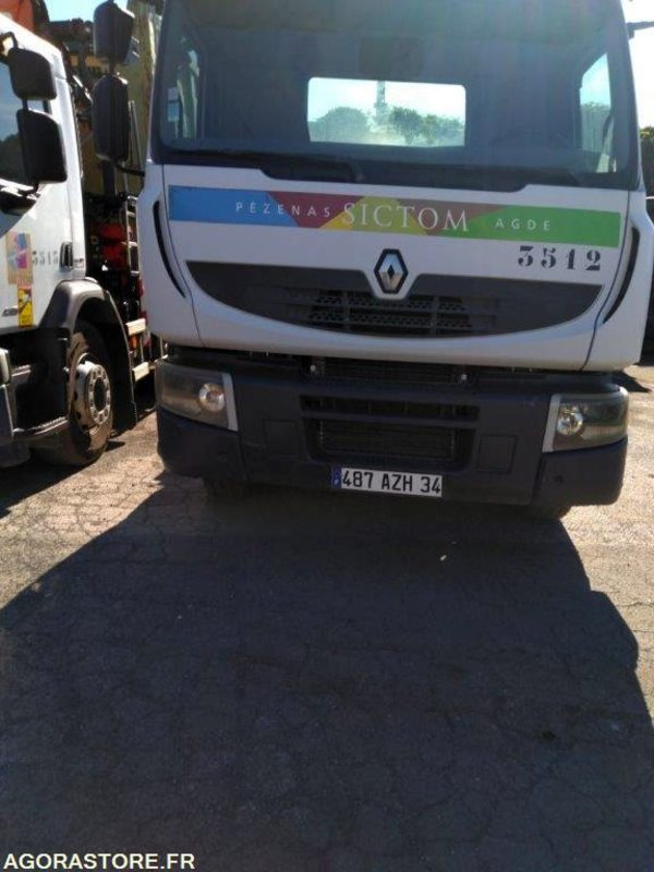 487 AZH 34 PORTEUR RENAULT PREMIUM 450 DXI 595548 kms 2007 - Hákový nosič kontejnerů: obrázek 1 487 AZH 34 PORTEUR RENAULT PREMIUM 450 DXI 595548 kms 2007 - Hákový nosič kontejnerů: obrázek 1