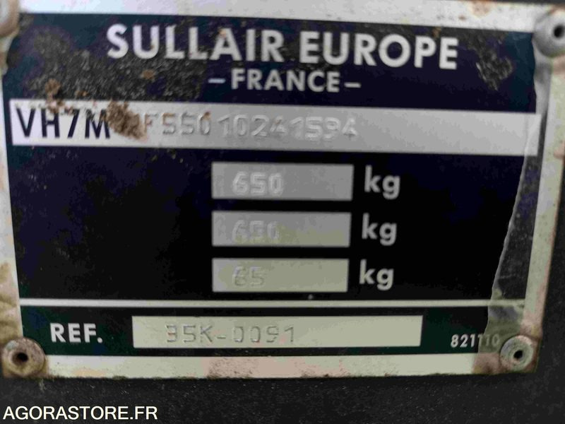 COMPRESSEUR DE CHANTIER S35 SULLAIR - 2001 - 197H -FONCTIONNEL VENDU DANS L ETAT - Mobilní kompresor: obrázek 4 COMPRESSEUR DE CHANTIER S35 SULLAIR - 2001 - 197H -FONCTIONNEL VENDU DANS L ETAT - Mobilní kompresor: obrázek 4