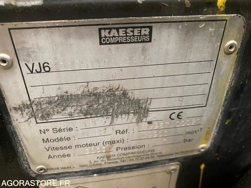 Compresseur KAESER M25 2008 TBE - Mobilní kompresor: obrázek 2 Compresseur KAESER M25 2008 TBE - Mobilní kompresor: obrázek 2