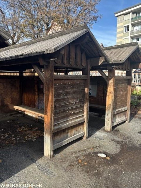 Lot de 2 abris bus bois - Jiná technika: obrázek 2 Lot de 2 abris bus bois - Jiná technika: obrázek 2