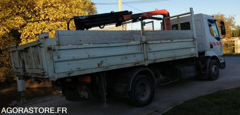 Nákladní auto Camion benne avec grue - Renault Midlum 2001 293846kms: obrázek 7