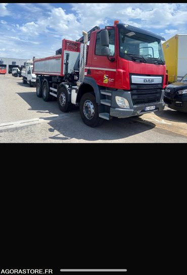 PORTEUR DAF 8X4 BIBENNE GRUE - Nákladní auto: obrázek 1 PORTEUR DAF 8X4 BIBENNE GRUE - Nákladní auto: obrázek 1