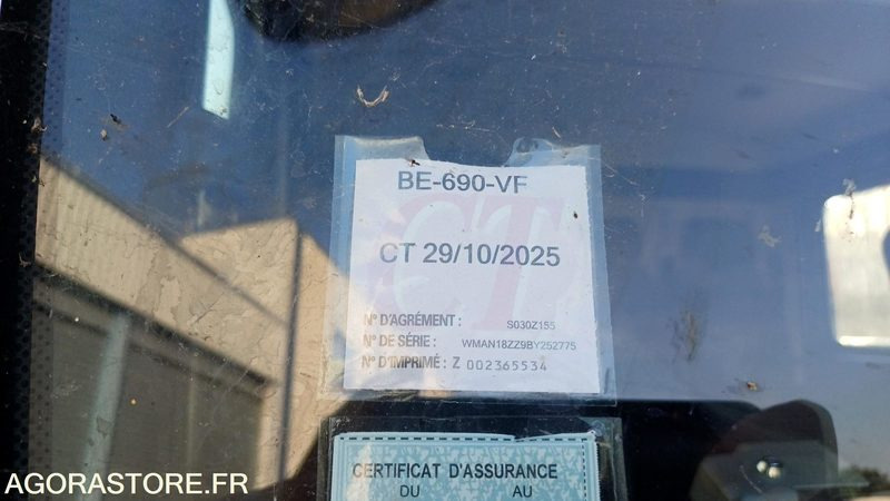 Porteur MAN TGM 18.290 de 2010/458000 kms - BE-690-VF (3822) - Nákladní auto: obrázek 4 Porteur MAN TGM 18.290 de 2010/458000 kms - BE-690-VF (3822) - Nákladní auto: obrázek 4