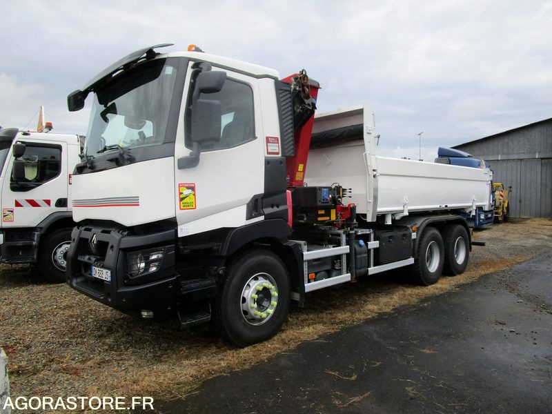 Porteur bibenne grue Renault C380 - 2015 - 320 000km - TRES BON ETAT - Nákladní auto: obrázek 1 Porteur bibenne grue Renault C380 - 2015 - 320 000km - TRES BON ETAT - Nákladní auto: obrázek 1