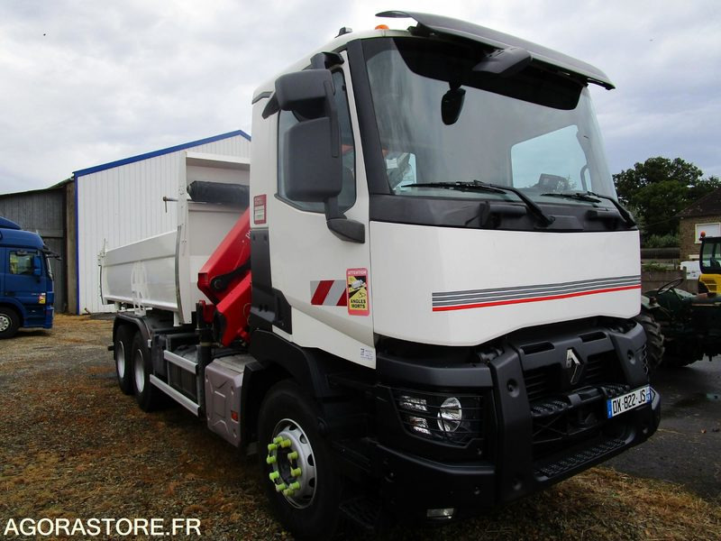 Porteur bibenne grue Renault C380 - 2015 - 320 000km - TRES BON ETAT - Nákladní auto: obrázek 2 Porteur bibenne grue Renault C380 - 2015 - 320 000km - TRES BON ETAT - Nákladní auto: obrázek 2